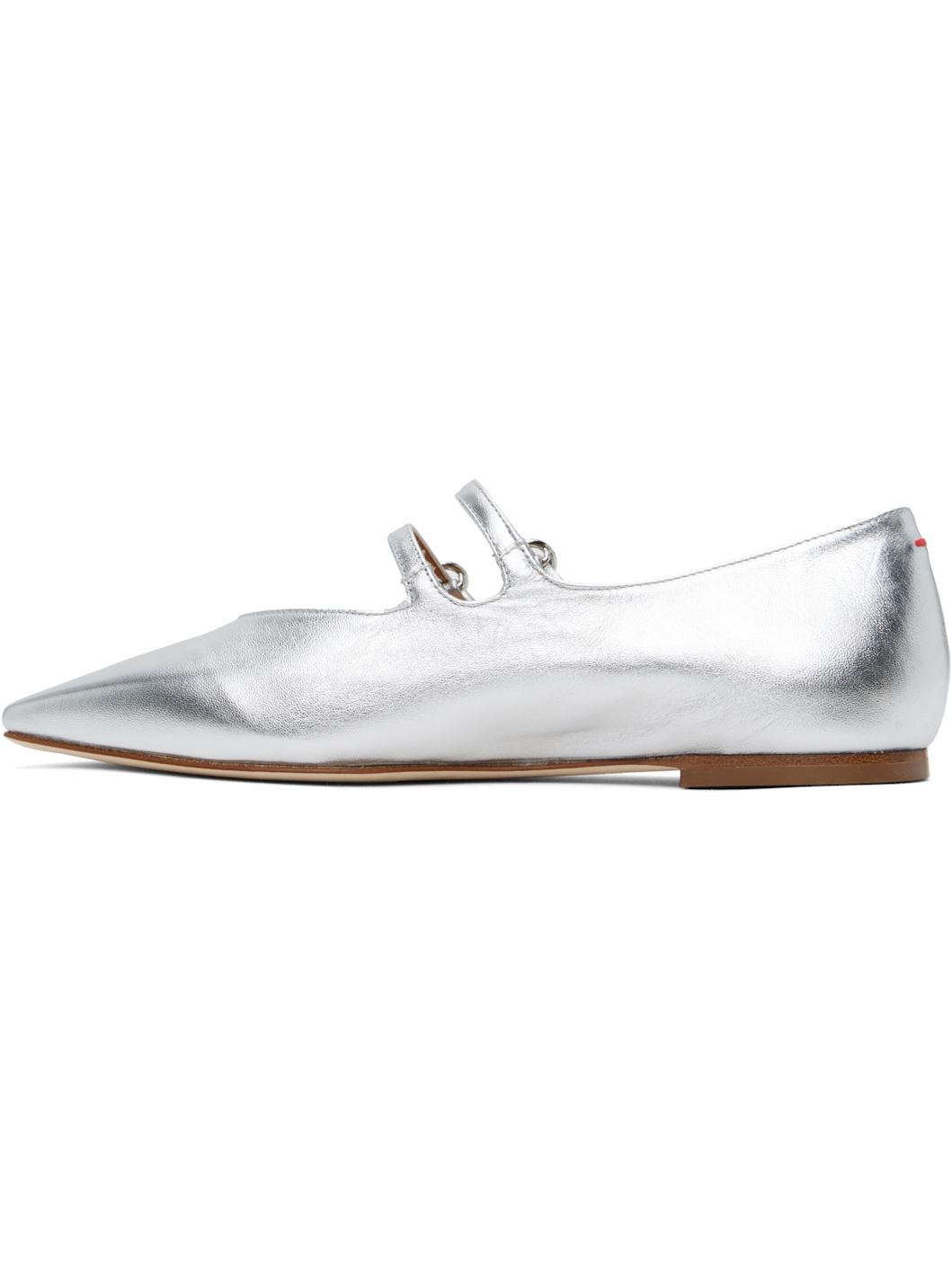Silver Franny Ballerina Flats - 3
