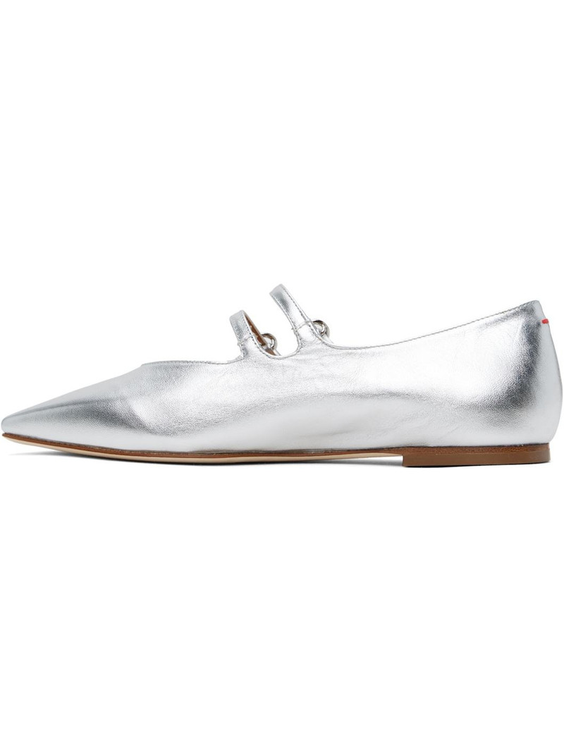 Silver Franny Ballerina Flats 3