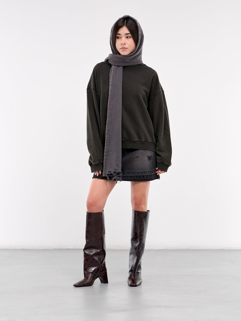 We11done Mini Denim Skirt outlook
