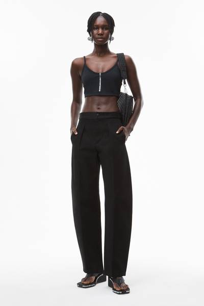 Alexander Wang TAILORED BOW-LEG TROUSER IN DENIM outlook