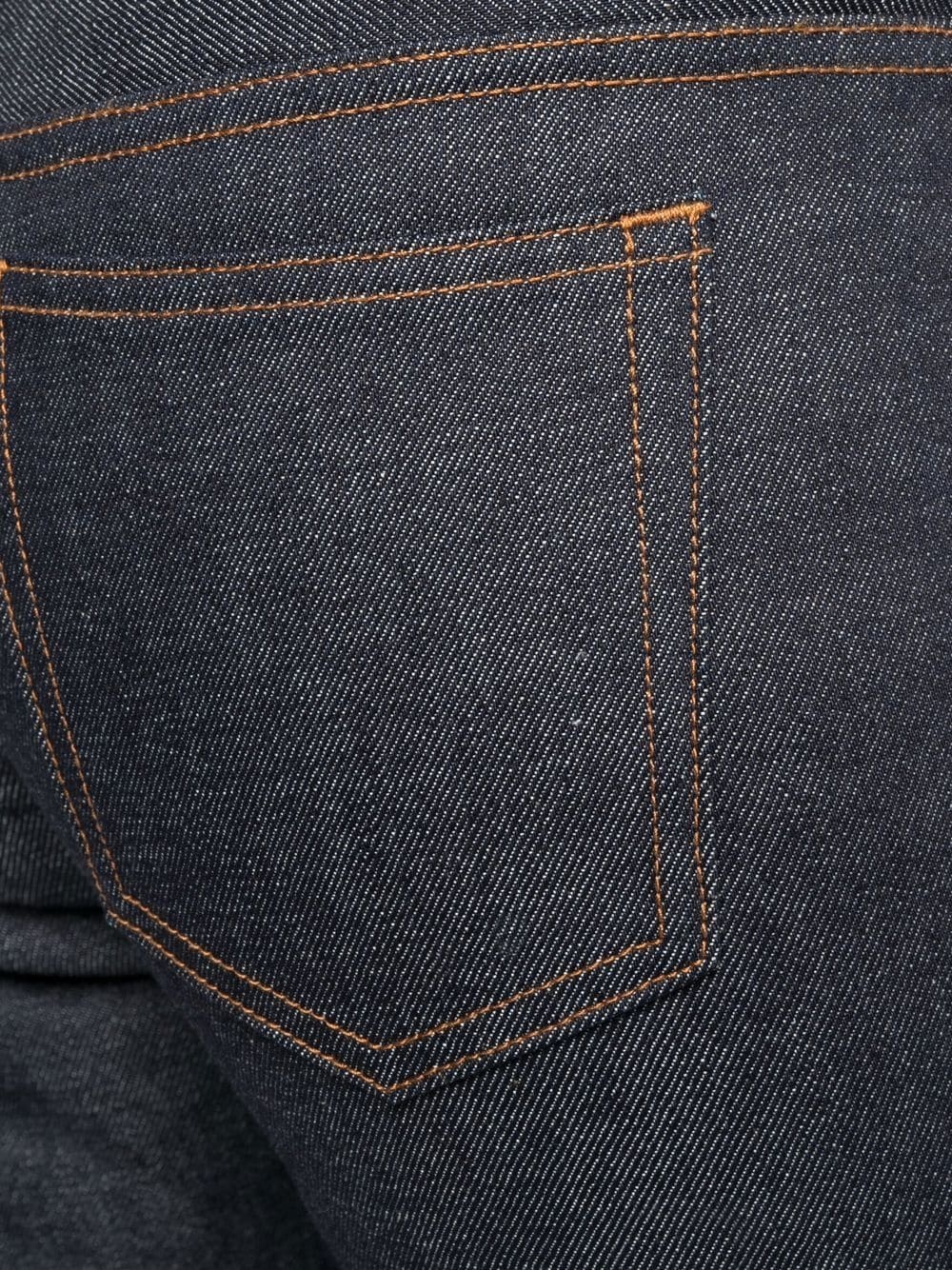 contrasting-stitch detail jeans - 5