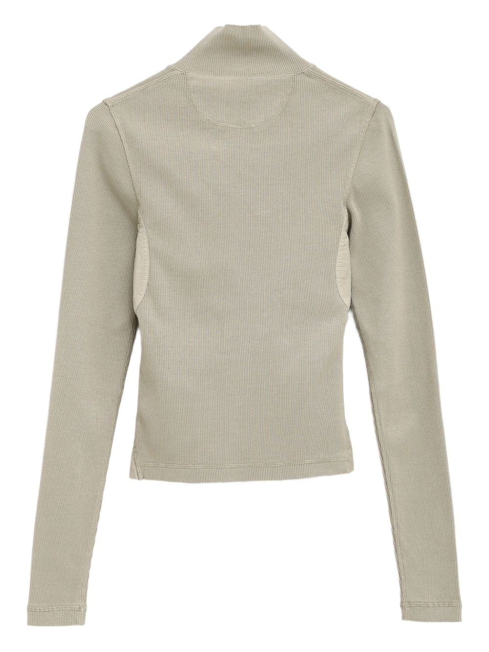 fine-ribbed T-shirt - 2