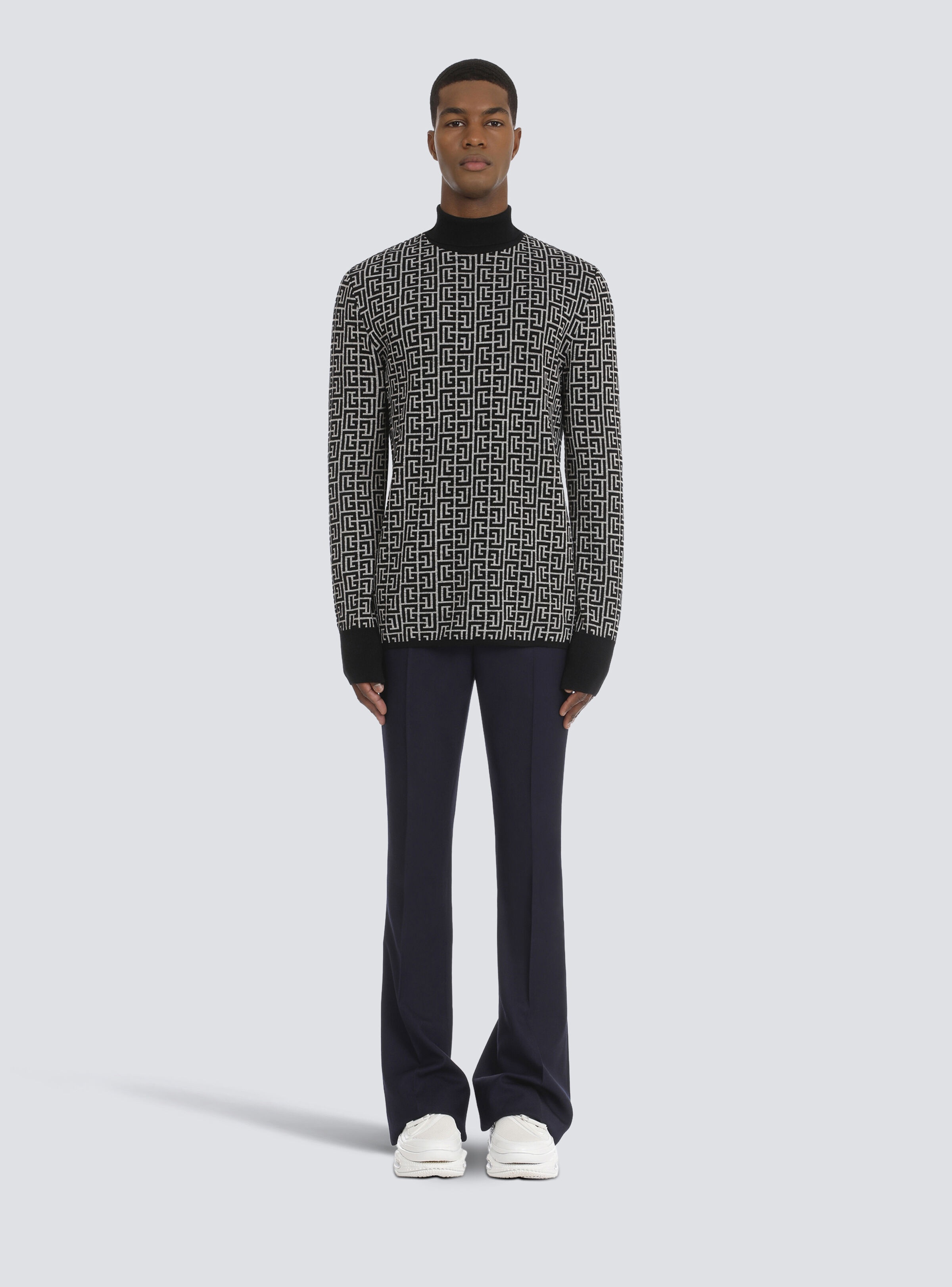 Wool turtleneck sweater - 3