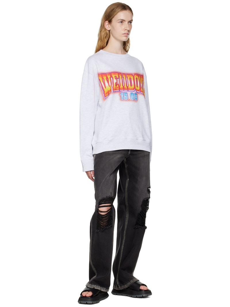 We11done Gray Crewneck Sweatshirt outlook