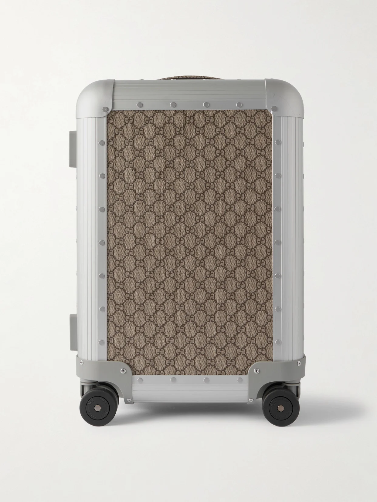 + Fpm Milano Monogrammed Coated-canvas And Aluminum Suitcase - 1