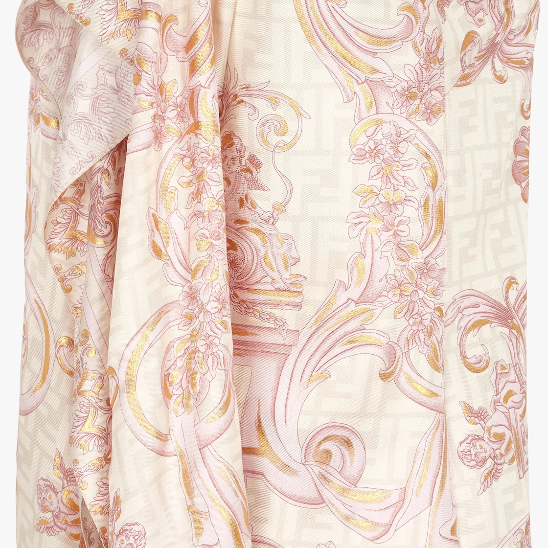 Fendace multicolor silk dress - 3