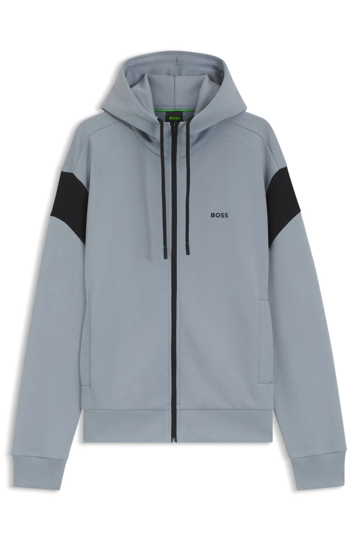 REGULAR-FIT ZIP-UP SWEATSHIRT IN SPACER PIQUE - 1