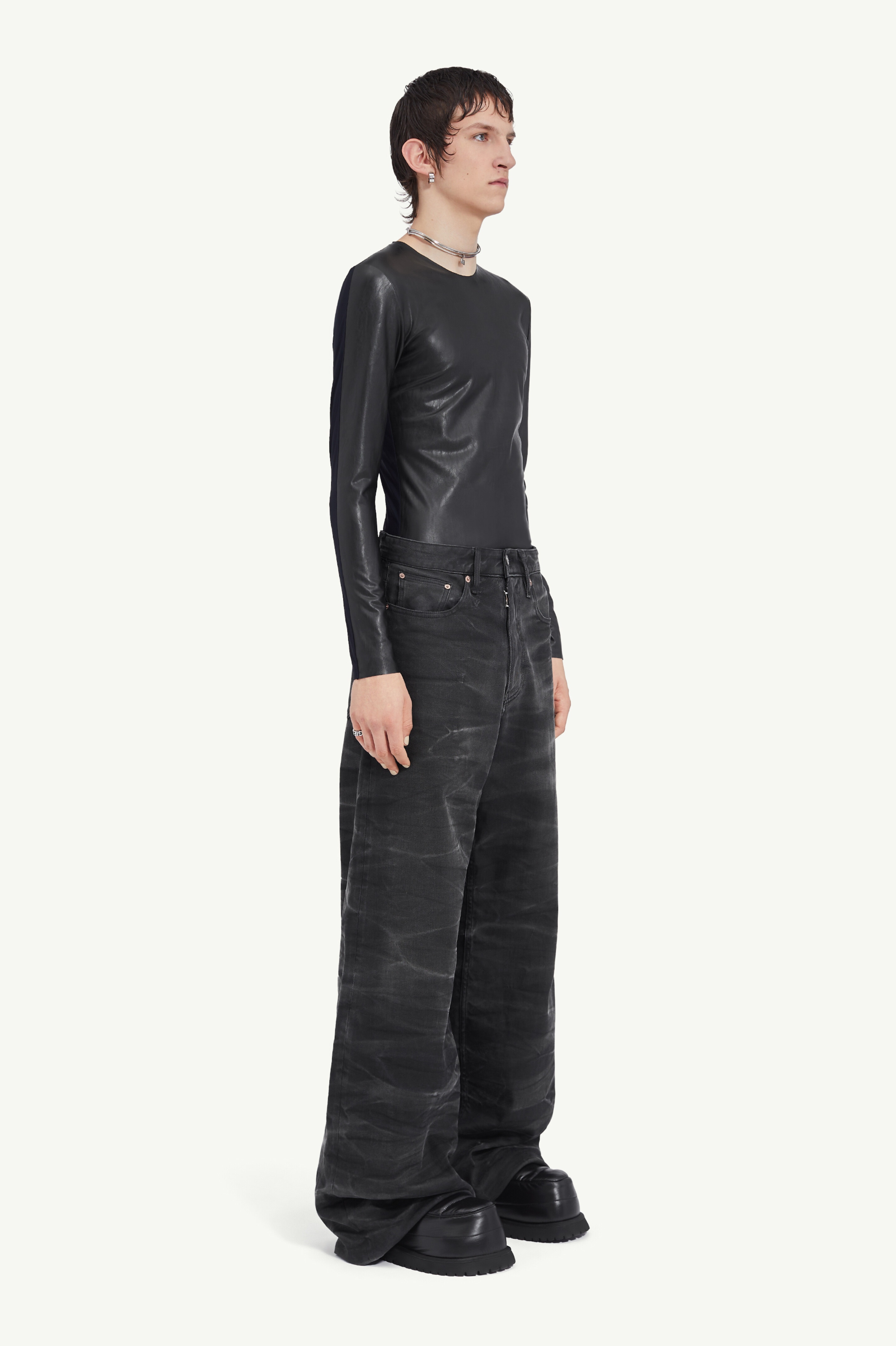 Crease oversized jeans - 3
