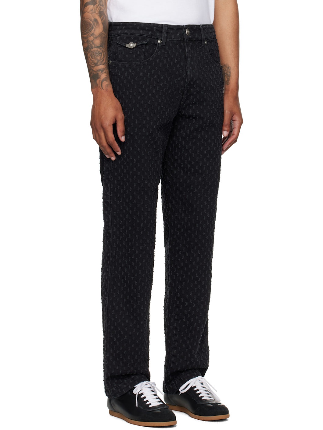 Black 5-Pocket Jeans - 2