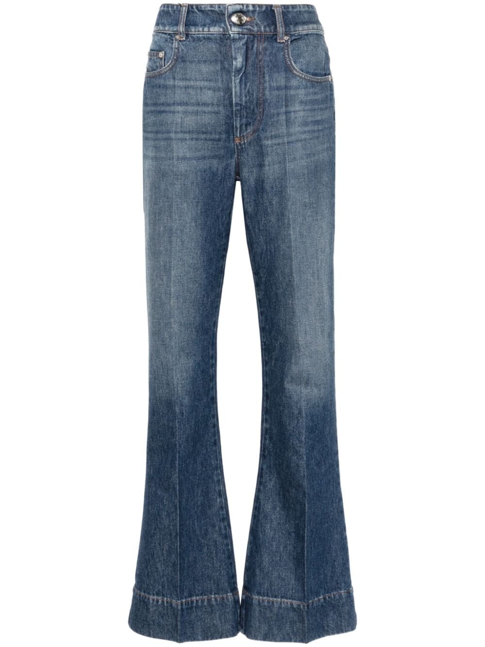 high-rise bootcut jeans - 1