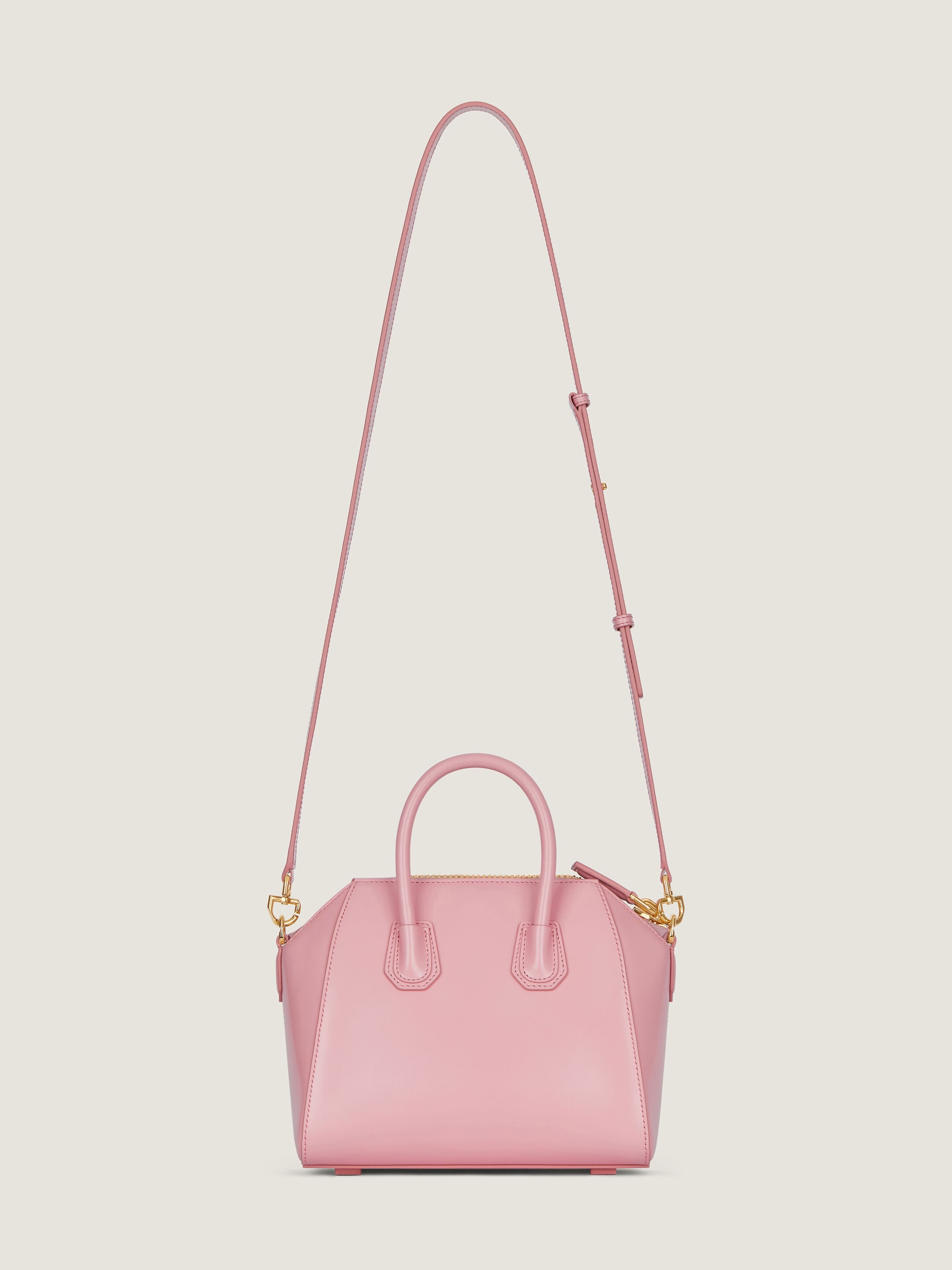 MINI ANTIGONA BAG IN BOX LEATHER - 4