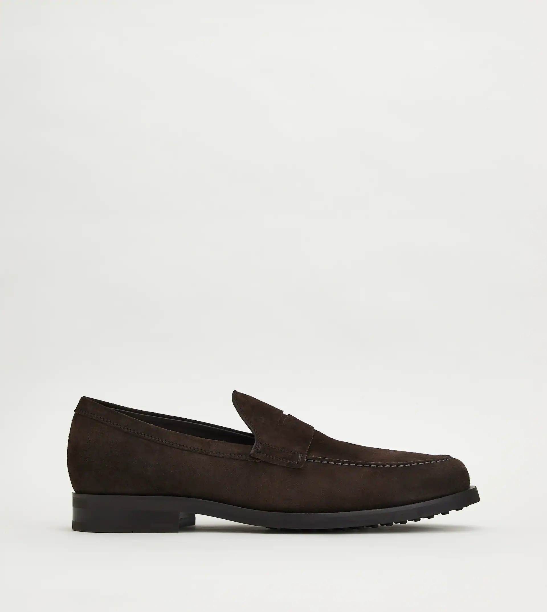 LOAFERS IN SUEDE - BROWN - 1