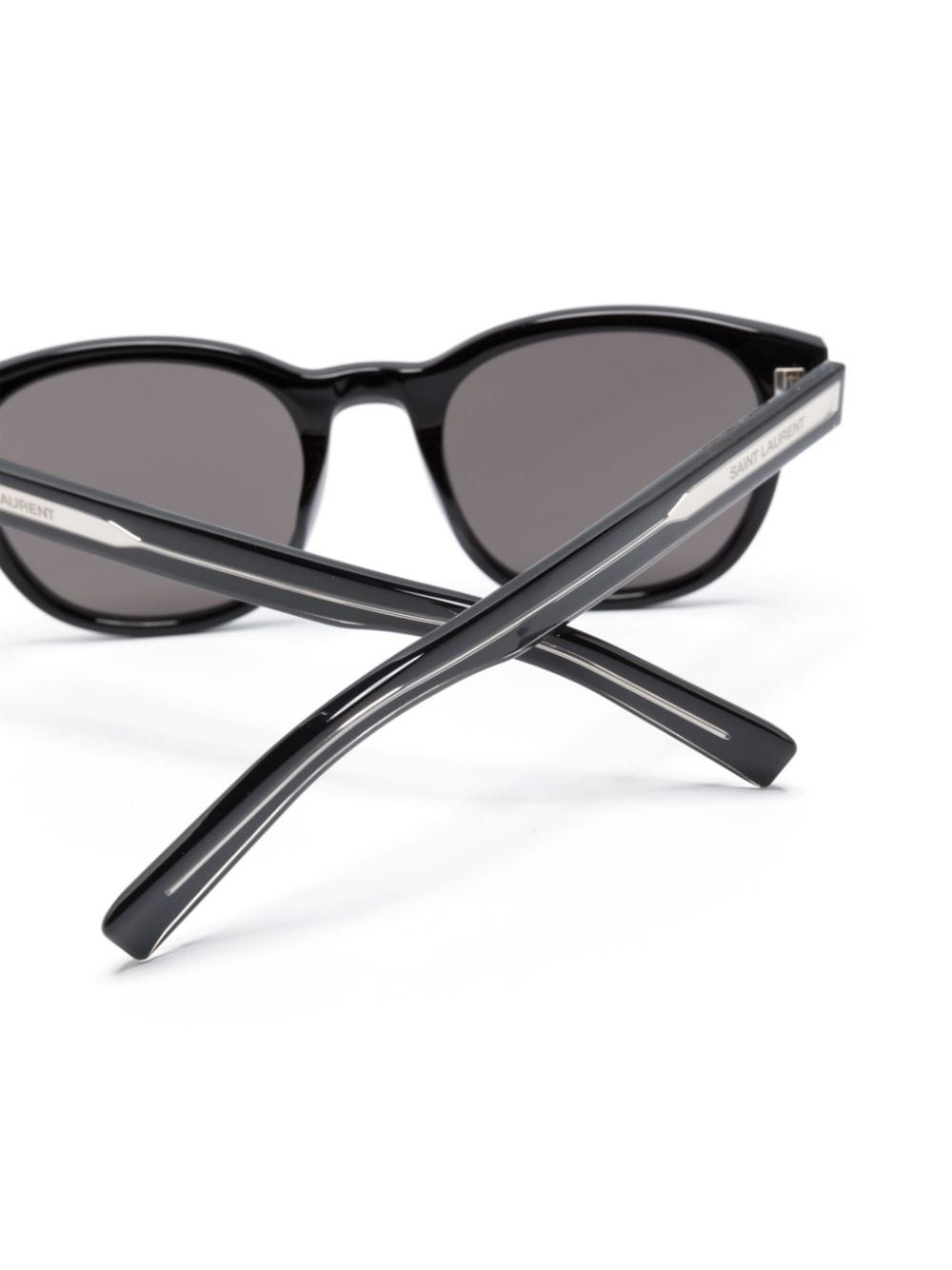 logo-engraved square-frame sunglasses - 3