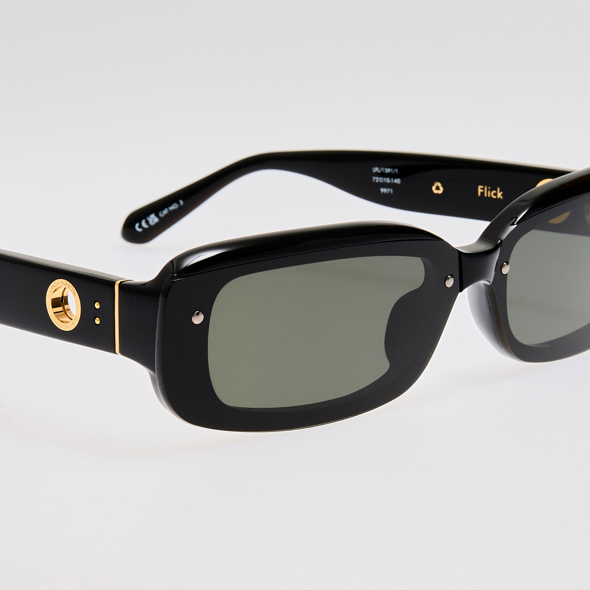 Flick Sunglasses in Black - 3