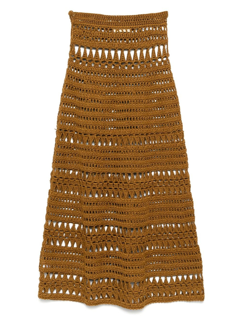 ELIE SAAB crochet midi skirt outlook