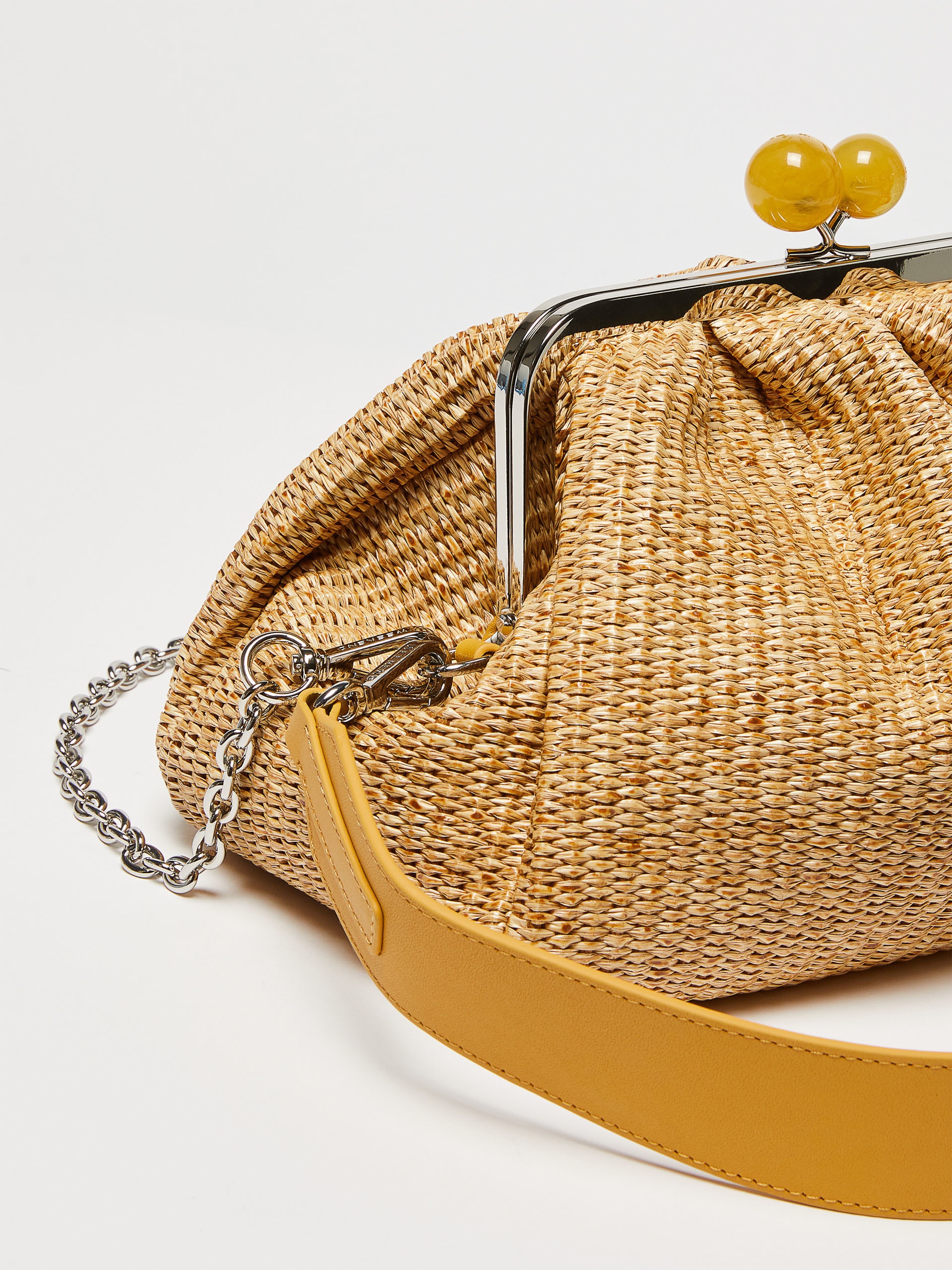 FORTUNA Medium Pasticcino Bag in raffia - 4