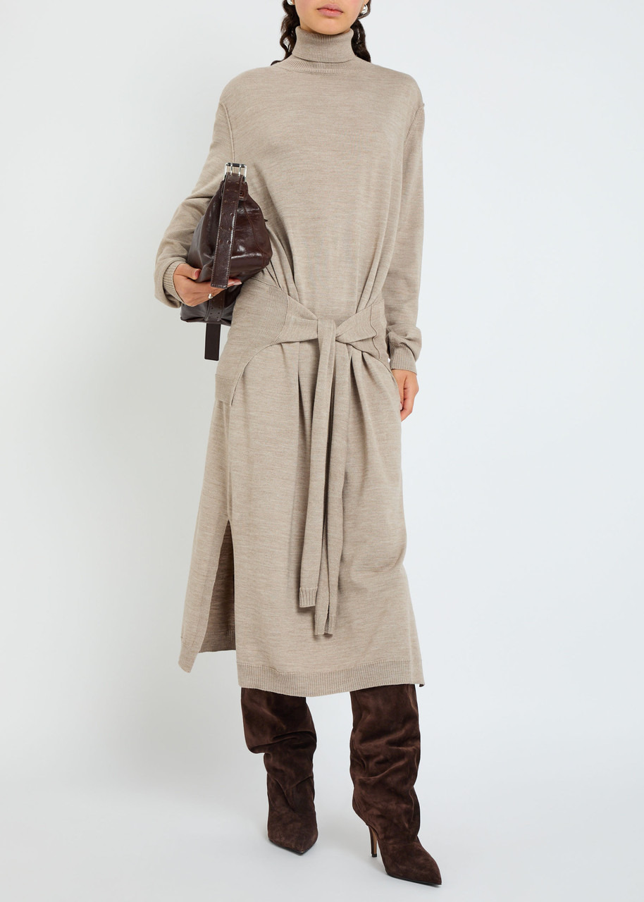Lemaire Trompe L'oeil Jumper-effect Knit Midi Dress - 4