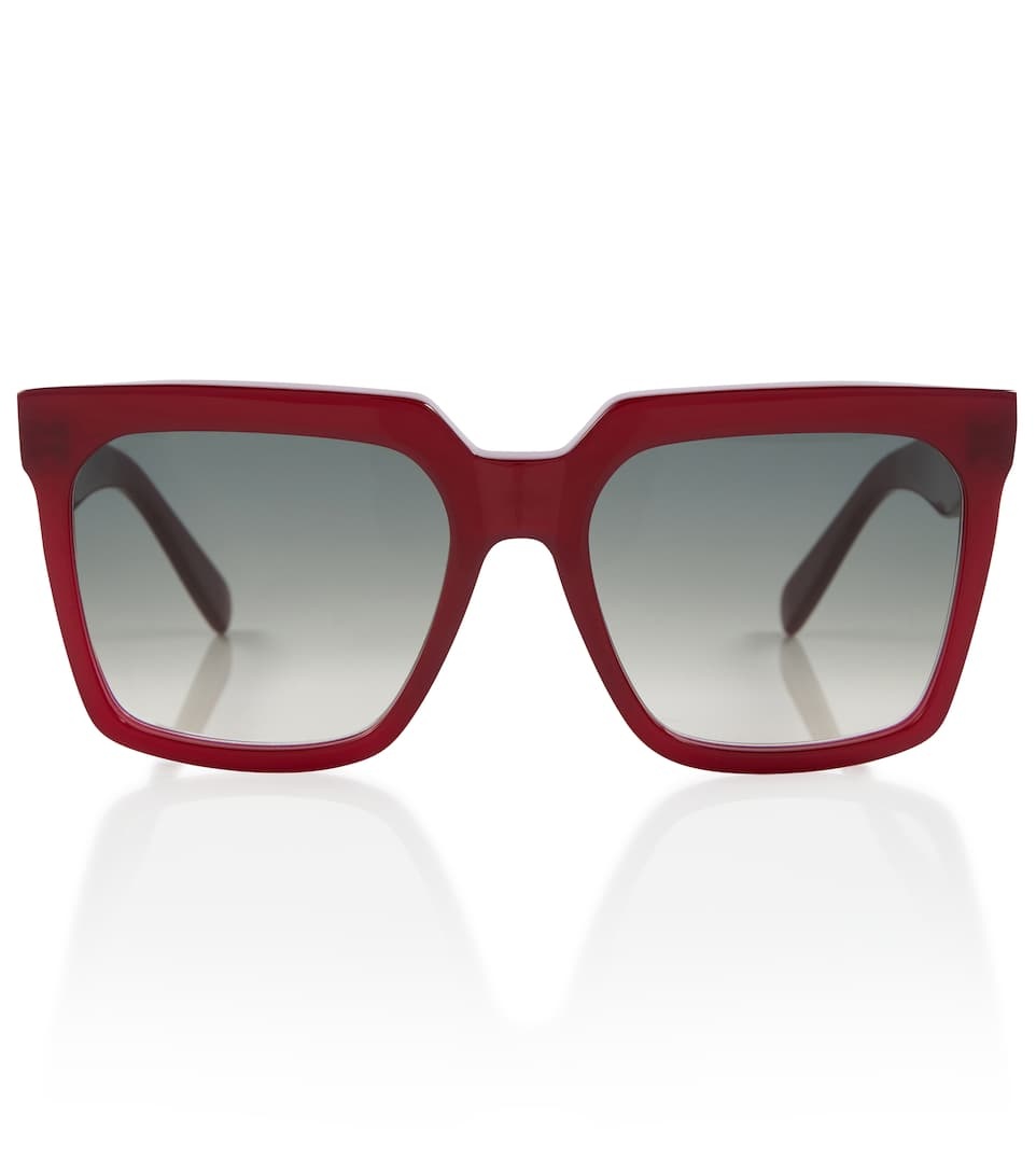 Square acetate sunglasses - 1