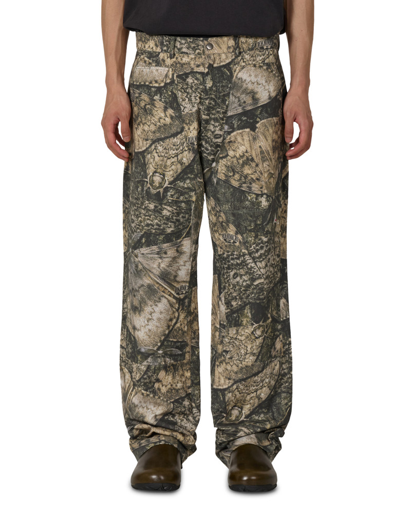Fomes Moth Print Double Knee Pant Brown 1