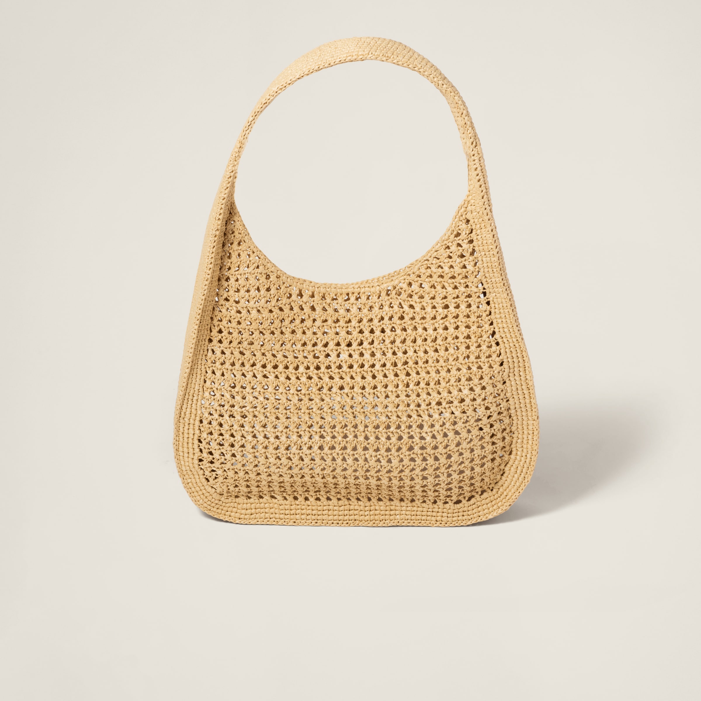 トートバッグ MiuMiu | Woven fabric hobo bag 5BC116_2DO1_F0A5T_V_OOM Miu Miu Woven fabric hobo bag | REVERSIBLE