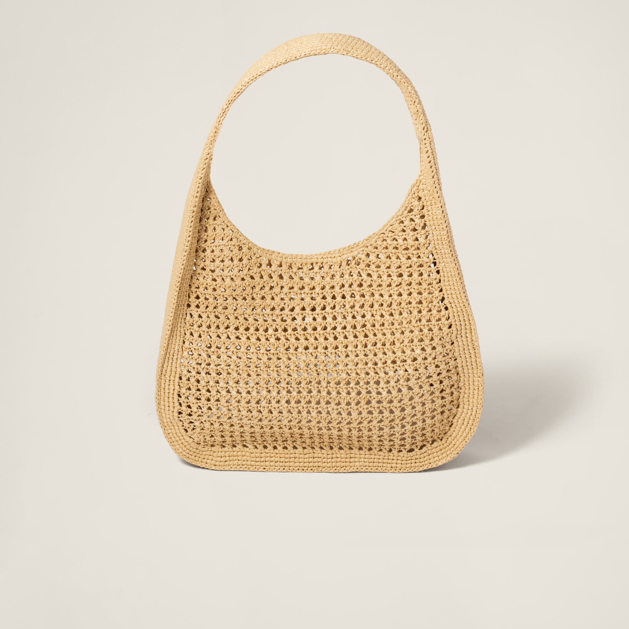 Woven fabric hobo bag - 4