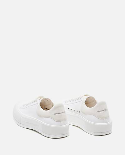 Alexander McQueen PLIMSOLL DECK CANVAS SNEAKERS outlook