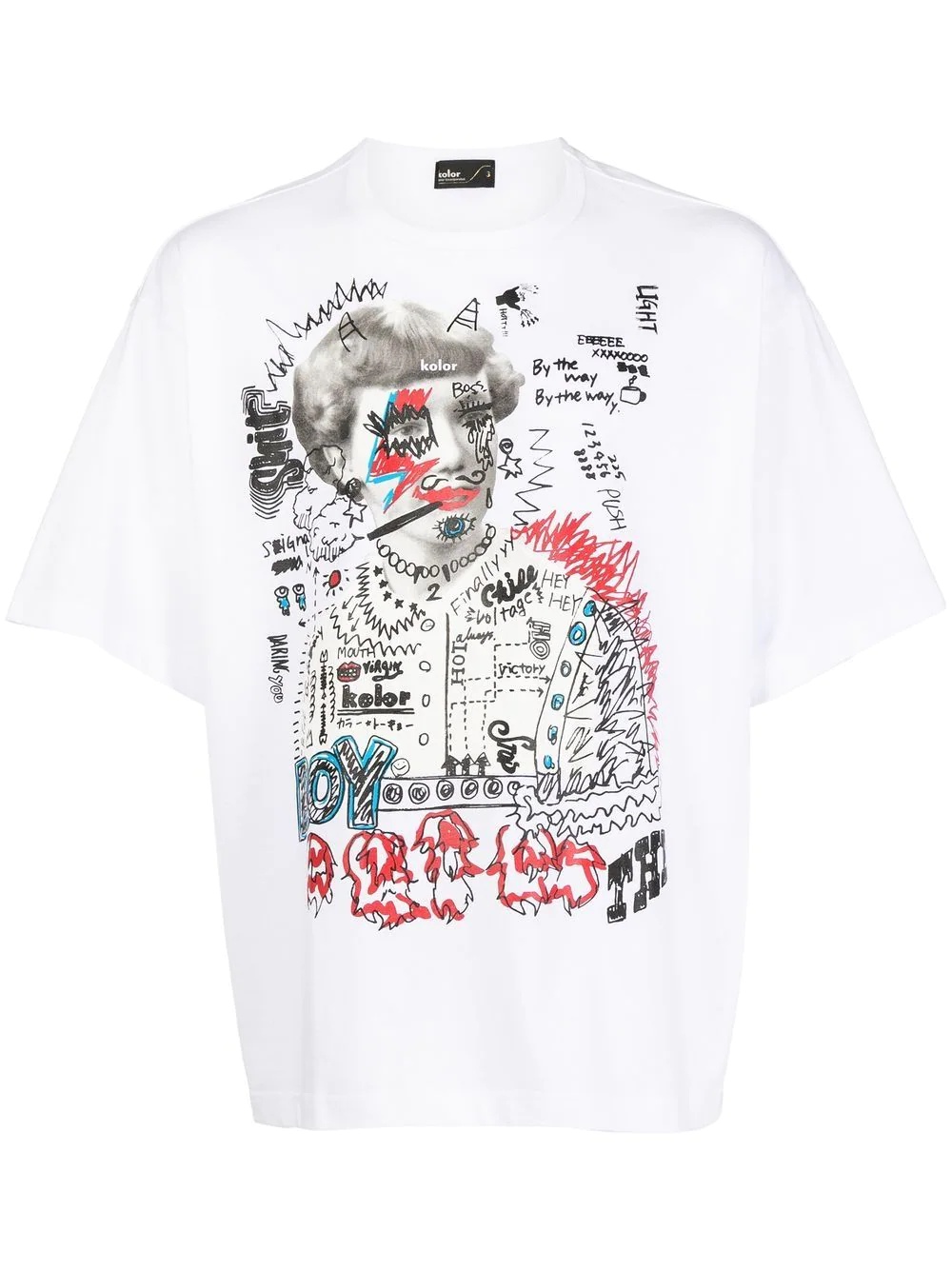 graphic-print crew-neck T-shirt - 1