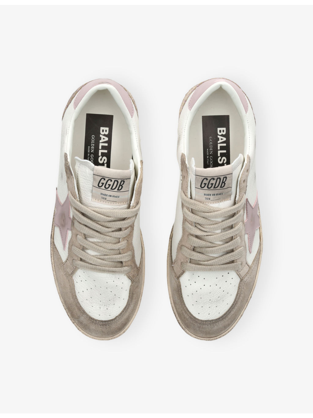 Women’s Ball Star Leather and Suede Low-Top Trainers - 2