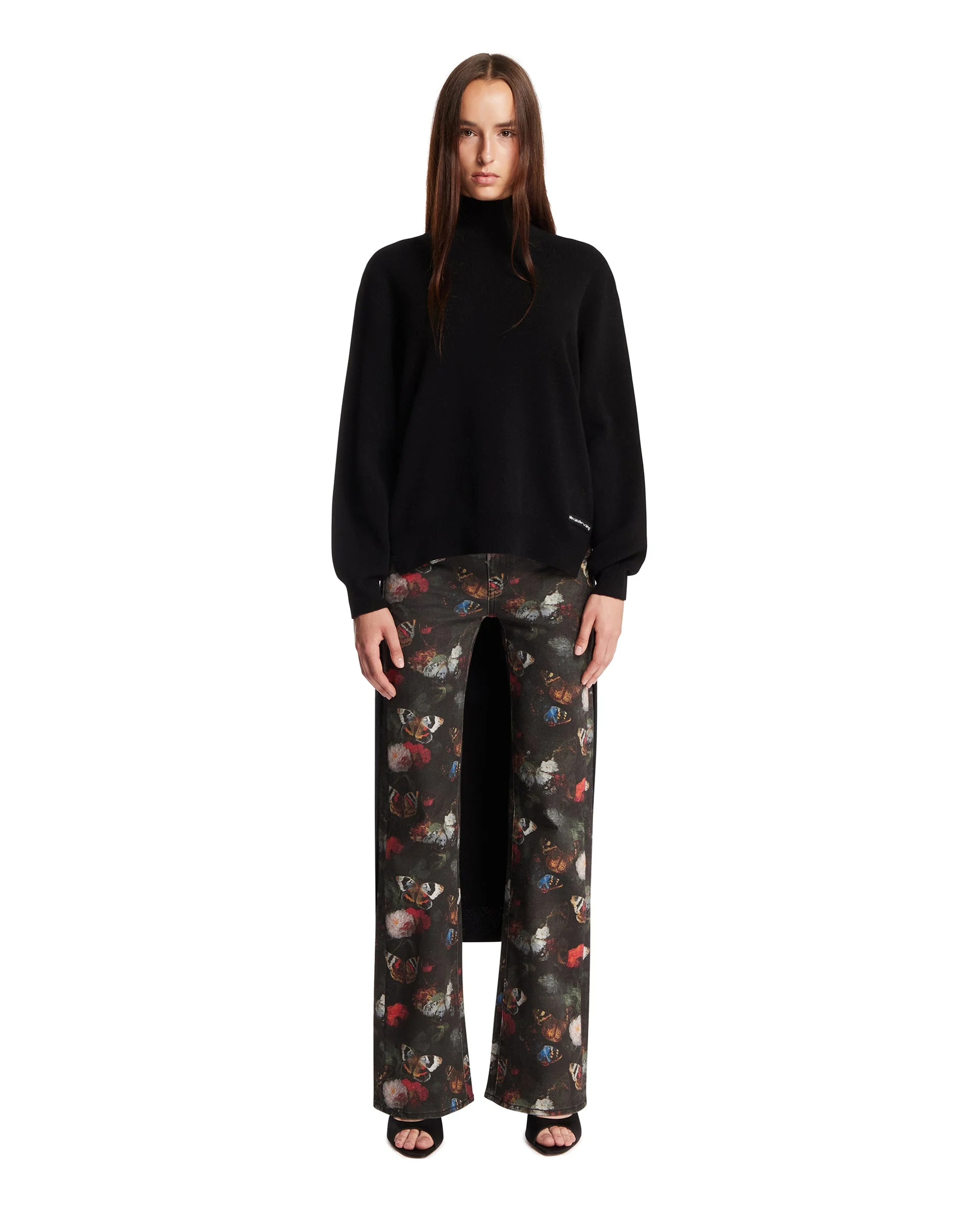 Black Asymmetric Sweater - 1
