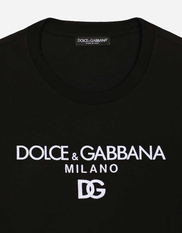 Cotton T-shirt with DG embroidery - 3