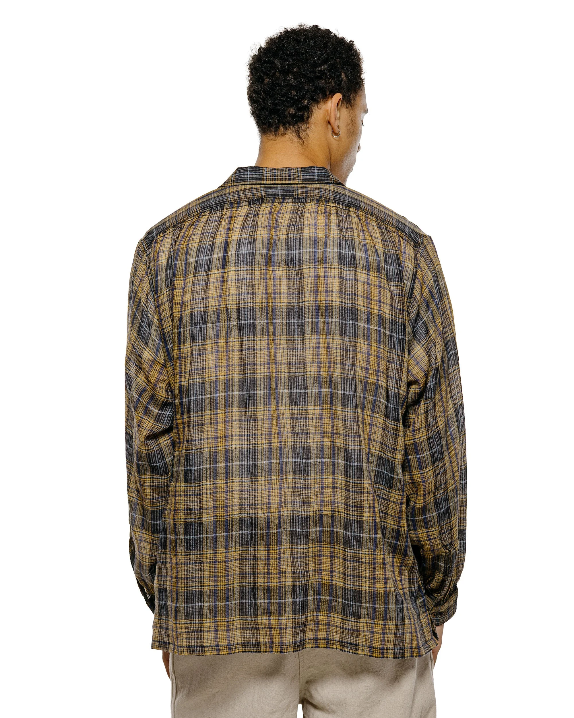 NICENESS Thom Open Collar Jacket Shirt Yellow - 7734307160130 