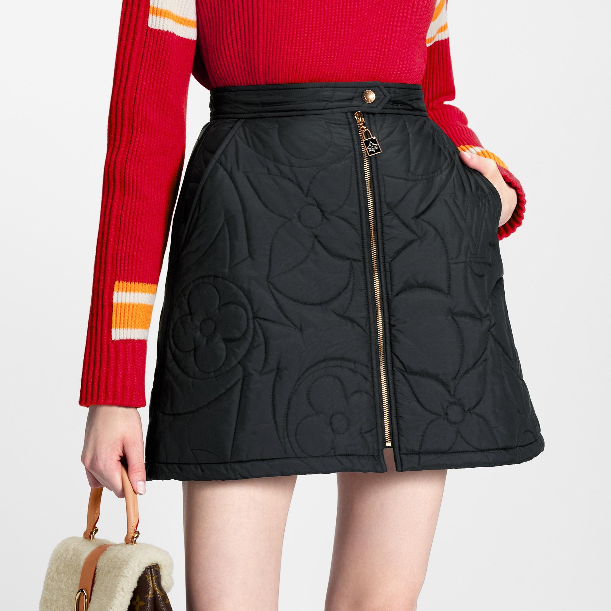 Quilted Monogram Mini Skirt - 4