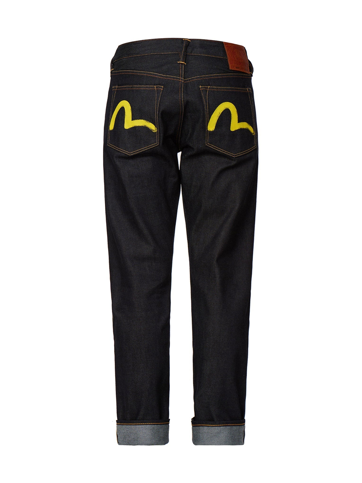 Yellow Seagull Print Taper-Fit Jeans #2017 - 13