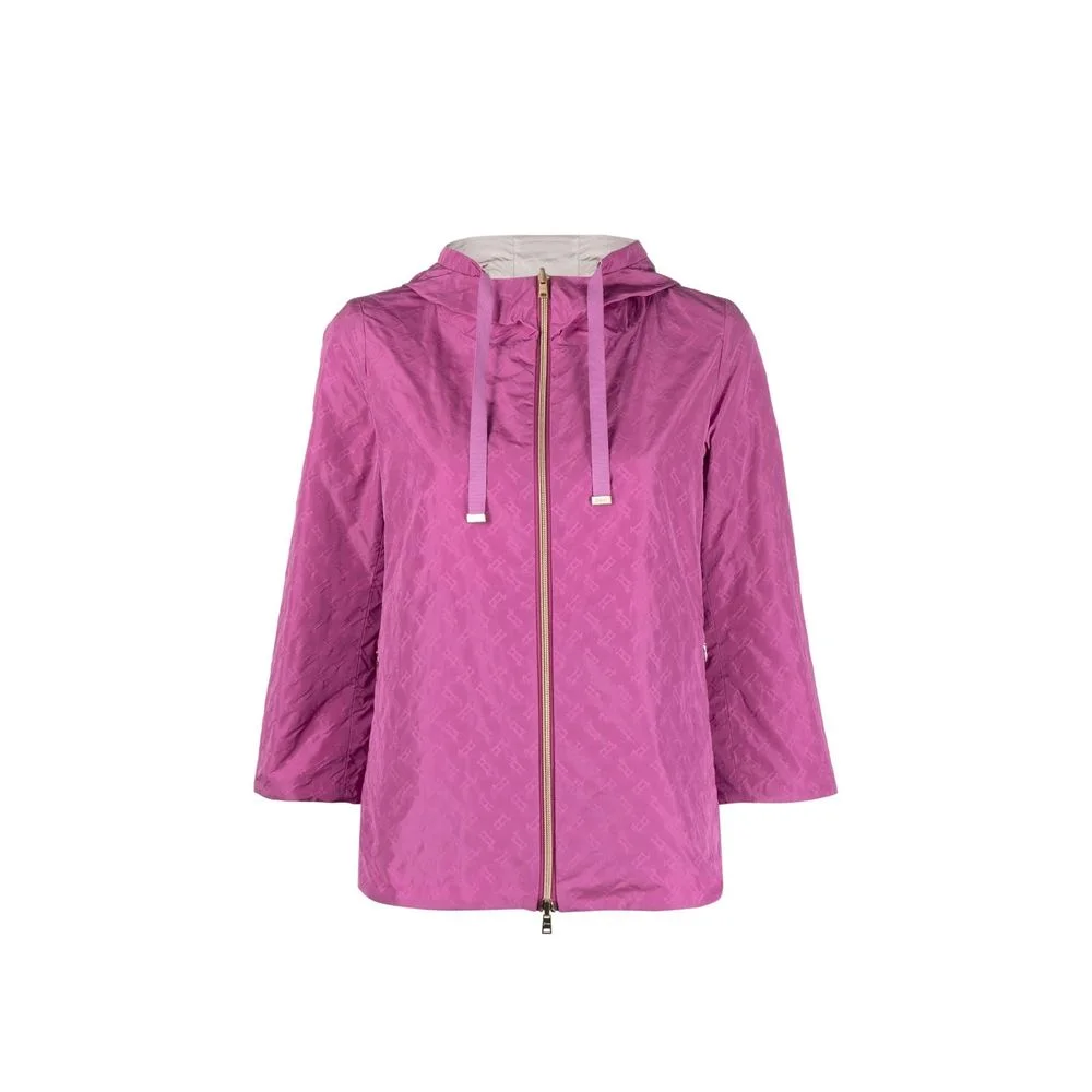 Herno Quilted Polyester Raincoat — Pink - 1