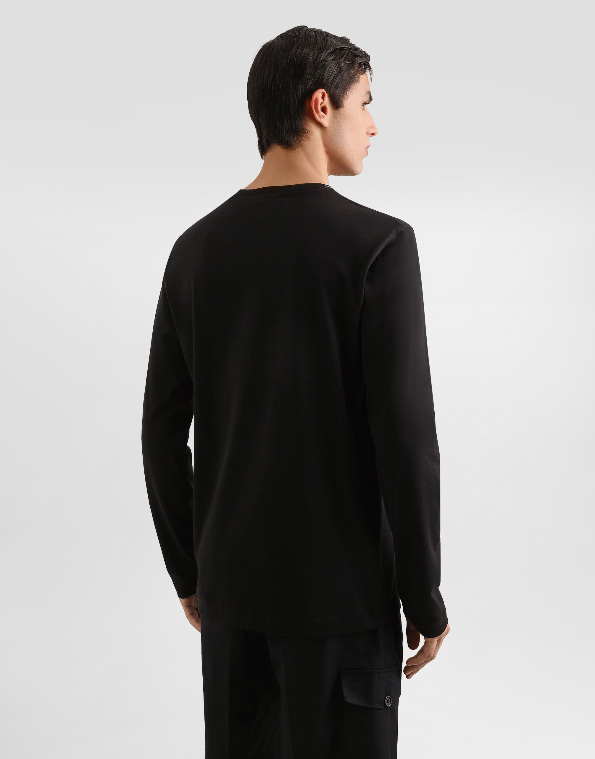 cotton t-shirt with embroidery - 5