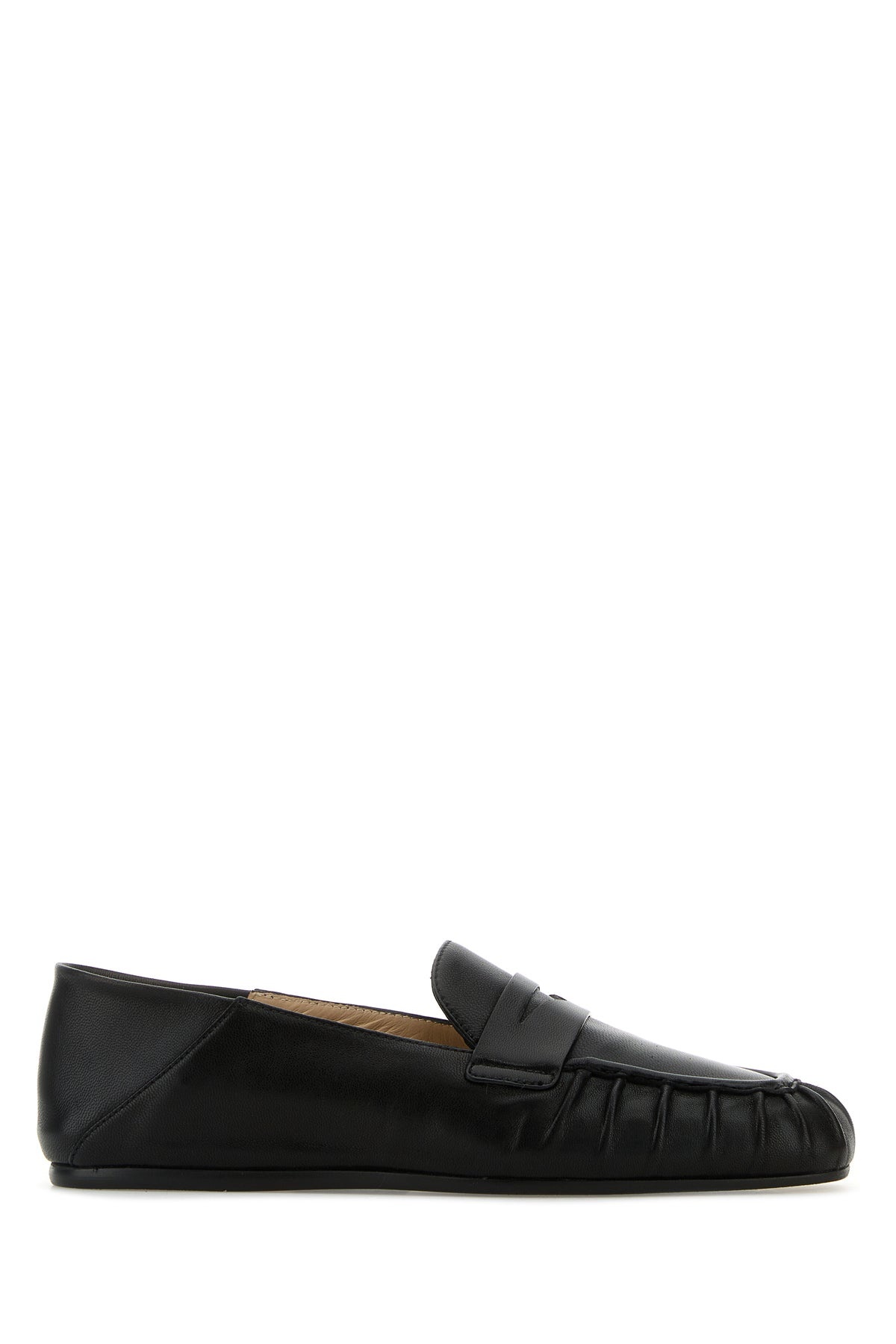 Black leather Brooks loafers - 1
