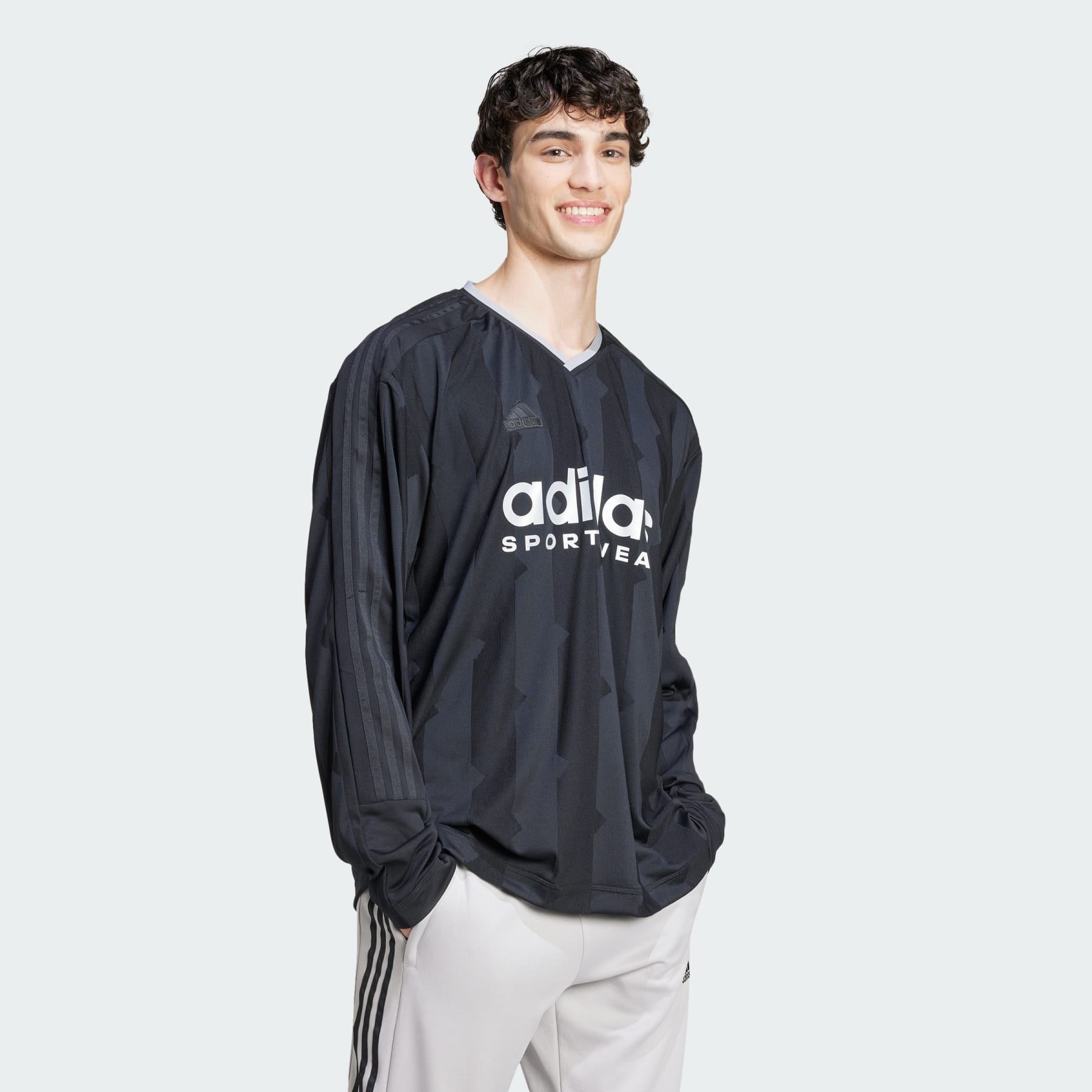 adidas House Of Tiro Long Sleeve Jacquard Jersey | REVERSIBLE