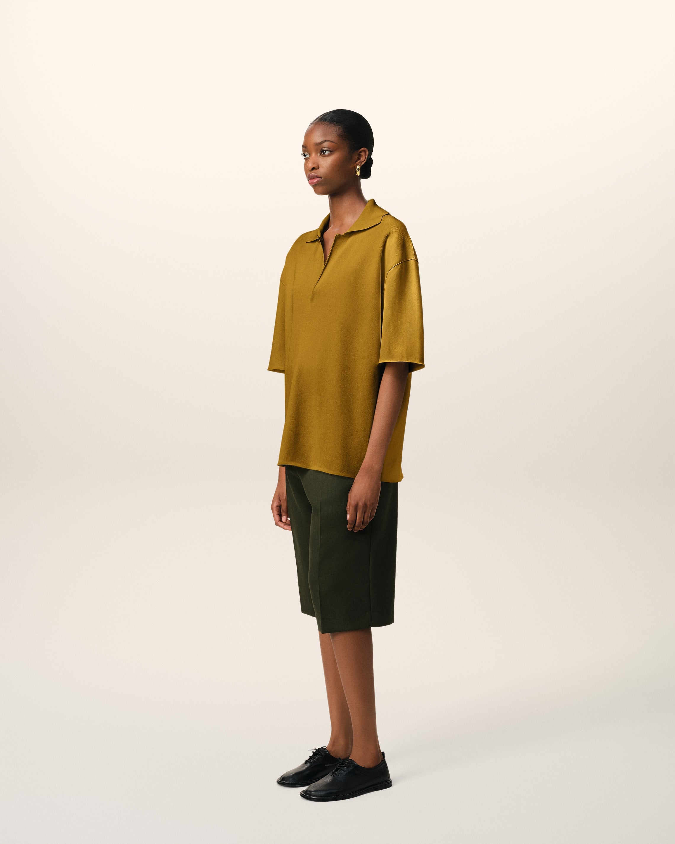 MUSTARD SHORT SLEEVE POLO - 6