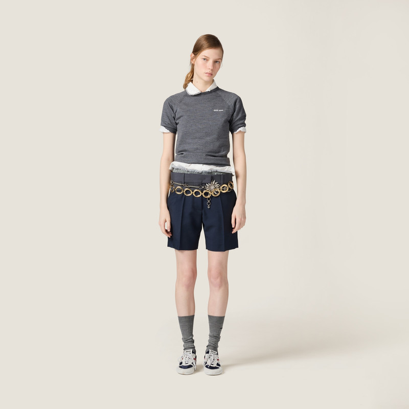 Miu Miu Kid mohair Bermudas outlook