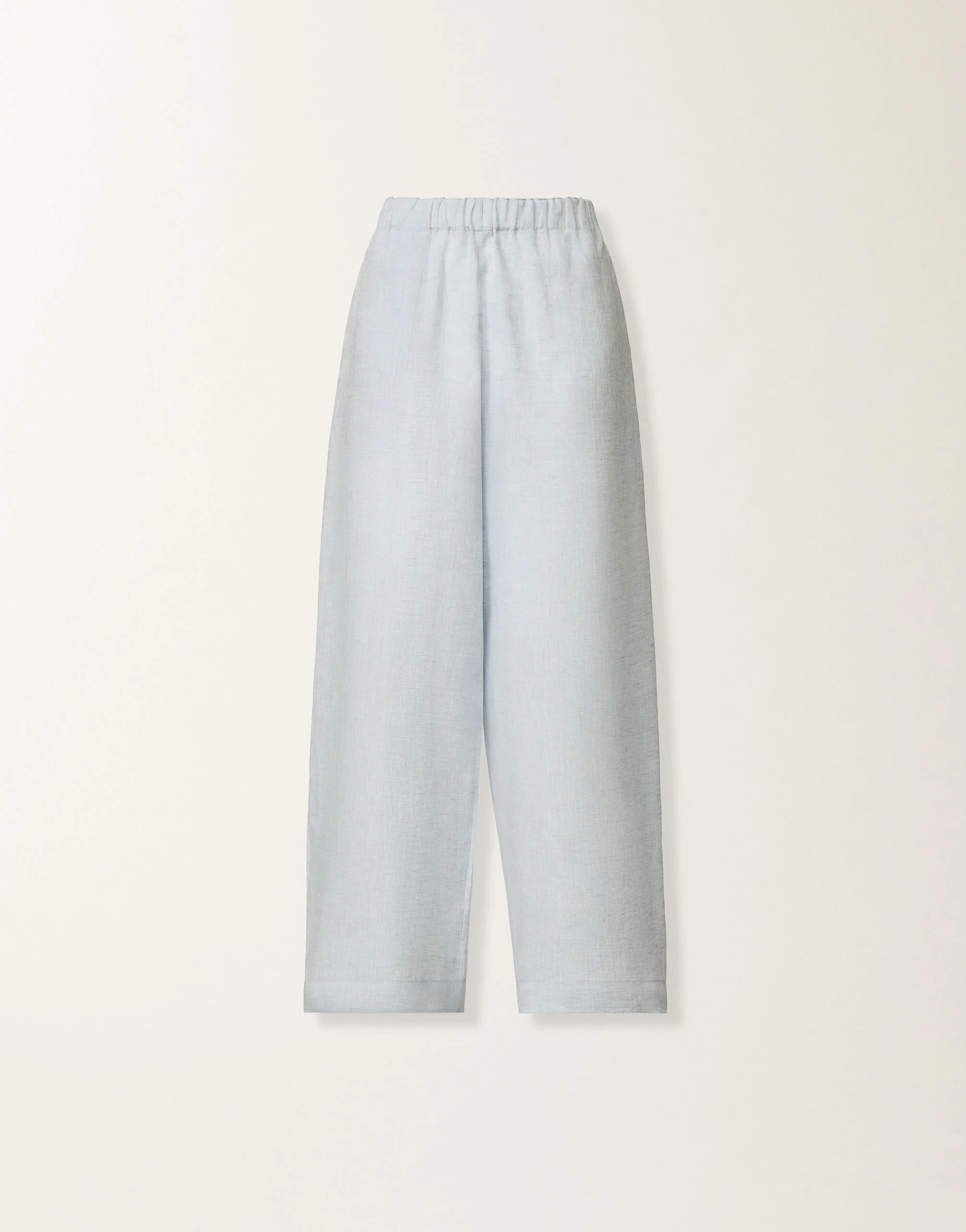 Trevi trousers in sky blue linen fabric - 1