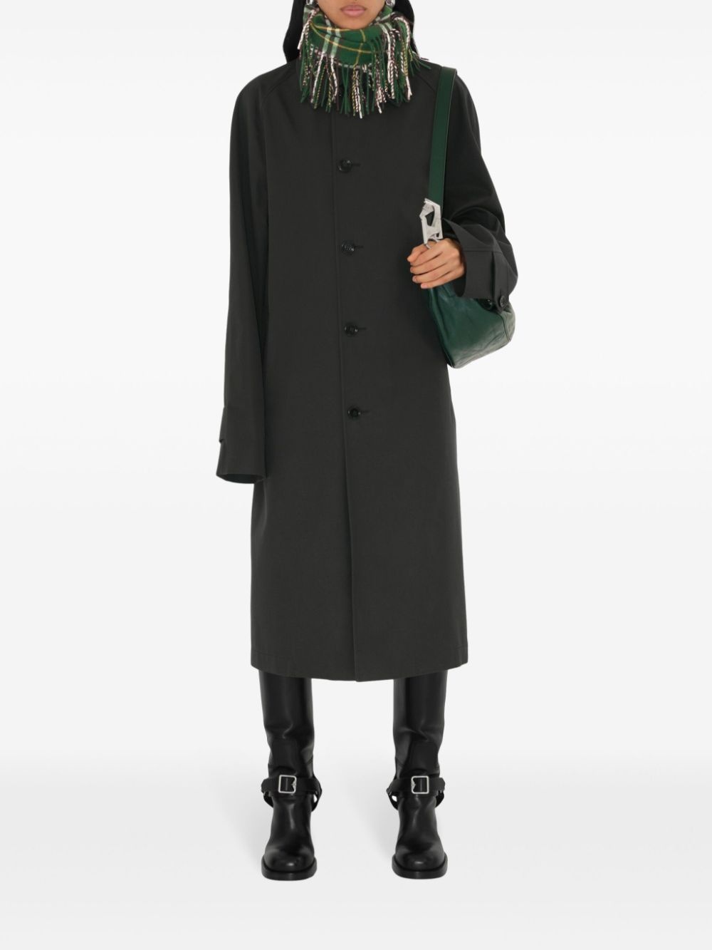 twill-weave car coat - 2