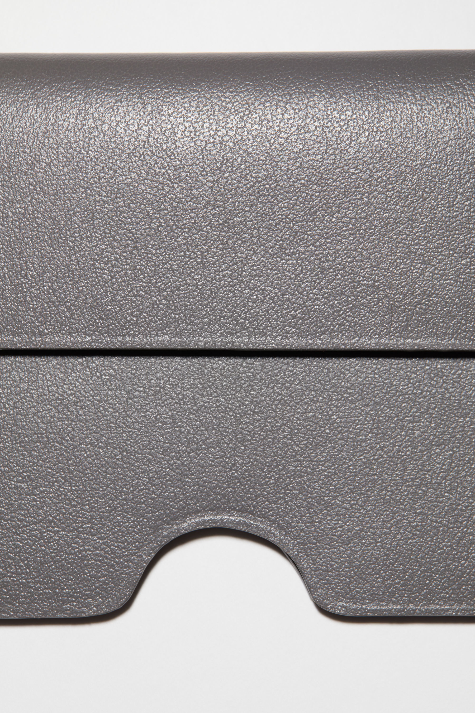 Leather card case - Dark grey - 4