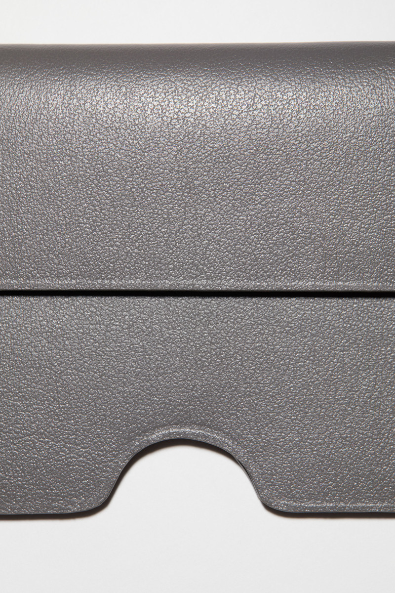 Leather card case - Dark grey 4