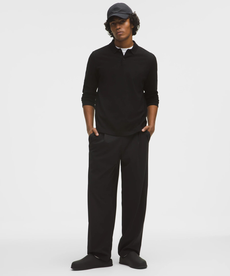 lululemon New Venture Long-Sleeve Knit Polo Shirt outlook