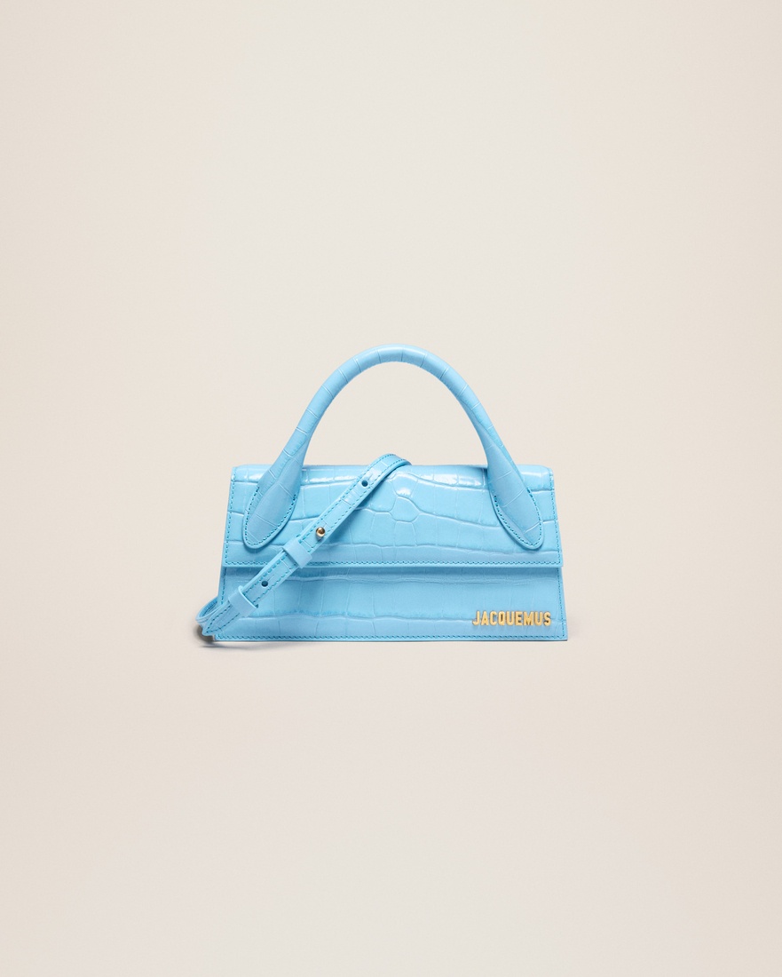 JACQUEMUS Le Chiquito Long Croc Embossed Bag