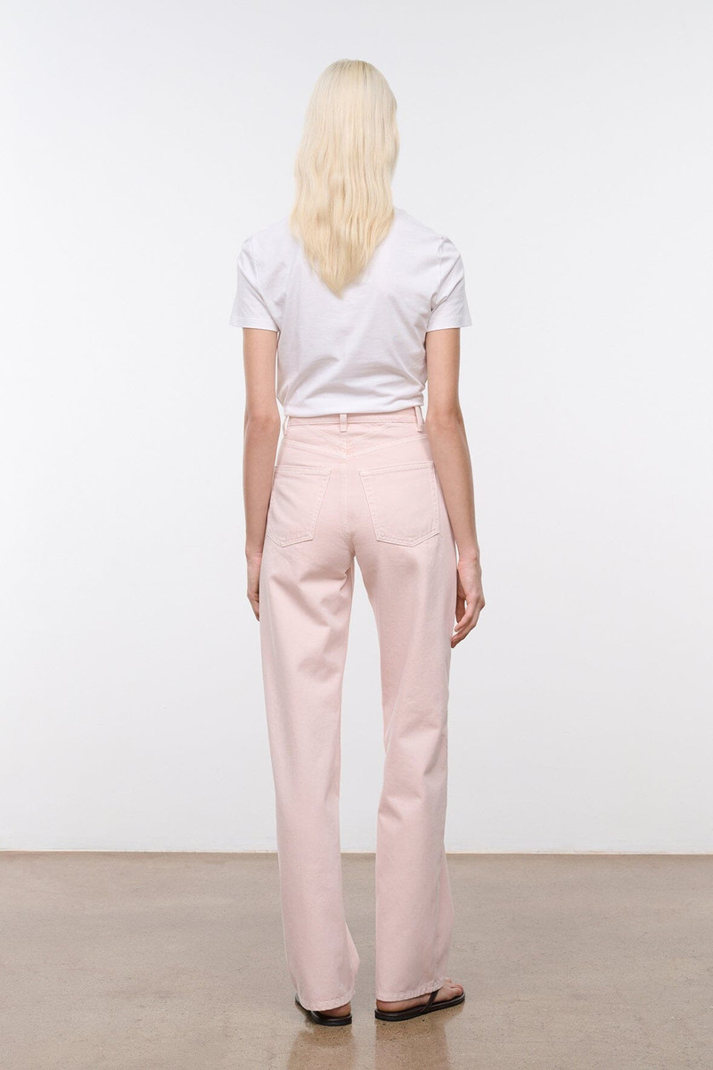 STAUD LEO HIGH RISE JEAN 33 ROSE 3
