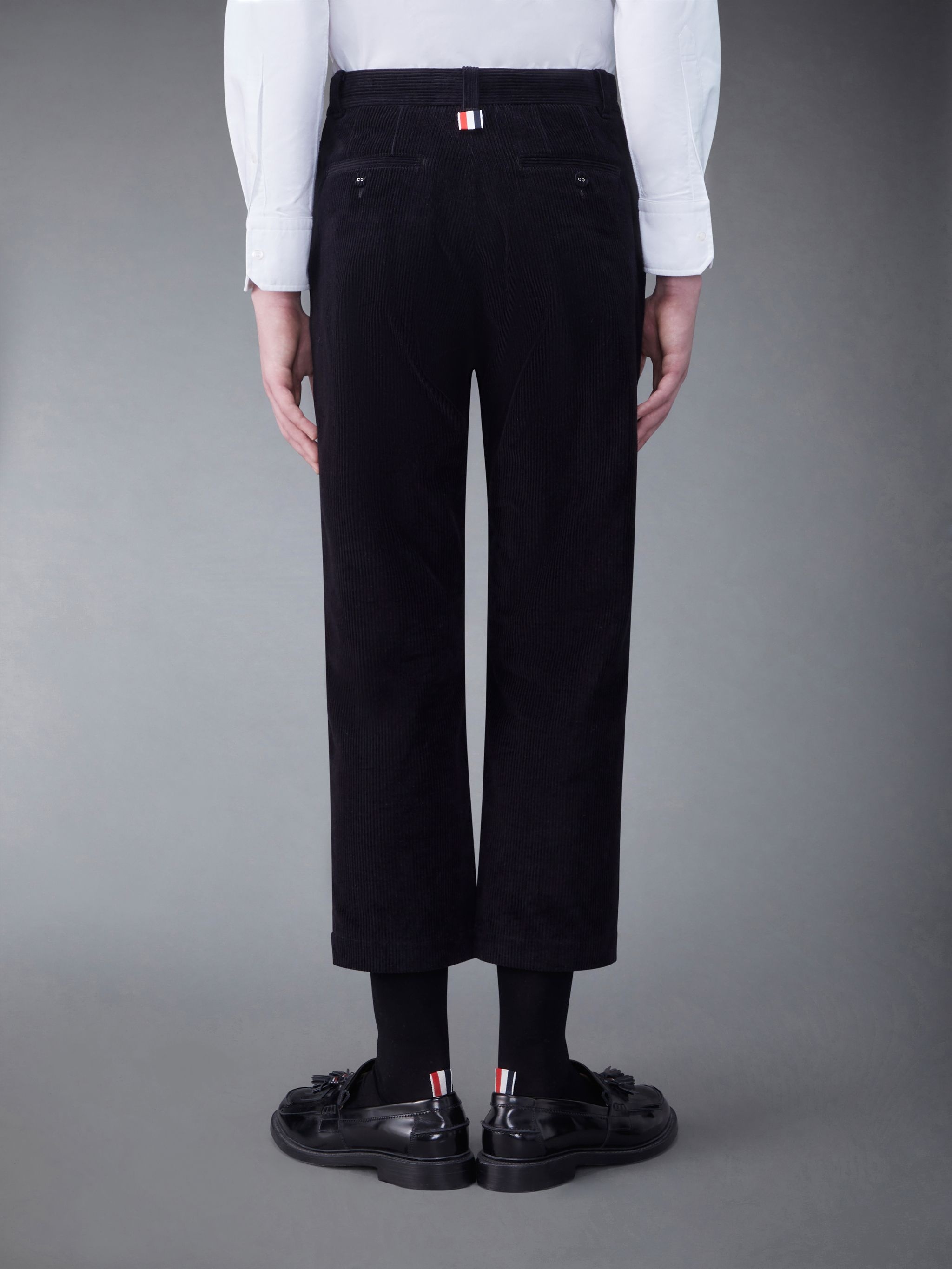 Corduroy Single Welt Pocket Straight Trouser - 2