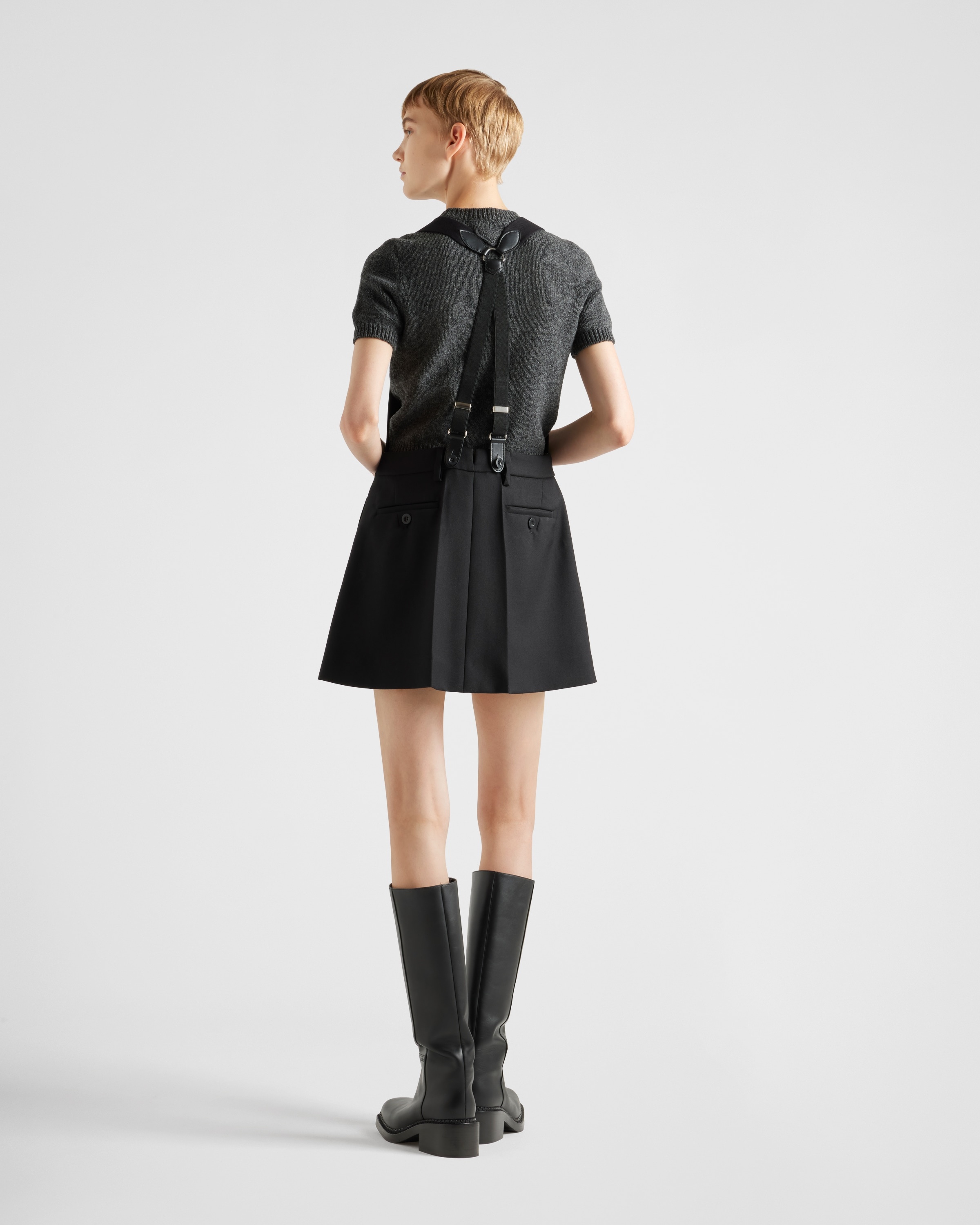Gabardine mini-dress - 4