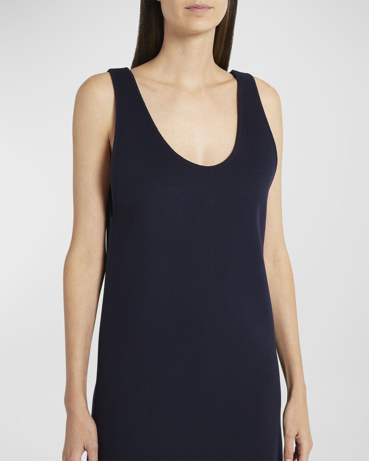 Bumi Scoop-Neck Sleeveless Button-Vented Dress - 5