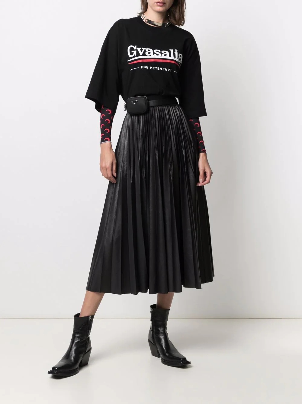 Gvasalia-print T-shirt - 3